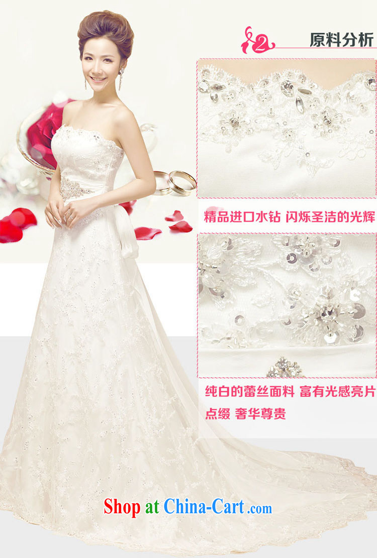 Diane M Ki bridal wedding dresses 2014 new Korean version the code binding marriage with bare chest Deluxe tail wedding pregnant white L pictures, price, brand platters! Elections are good character, the national distribution, so why buy now enjoy more preferential! Health