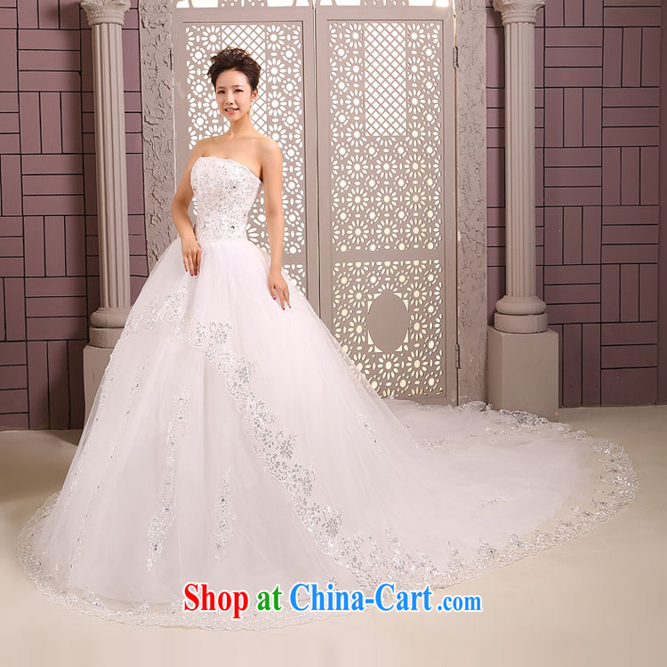 Diane M-ki-tail wedding dresses new 2014 Korean winter bride wiped chest parquet drilling tied with a large, wedding dresses pregnant women white XXL pictures, price, brand platters! Elections are good character, the national distribution, so why buy now enjoy more preferential! Health