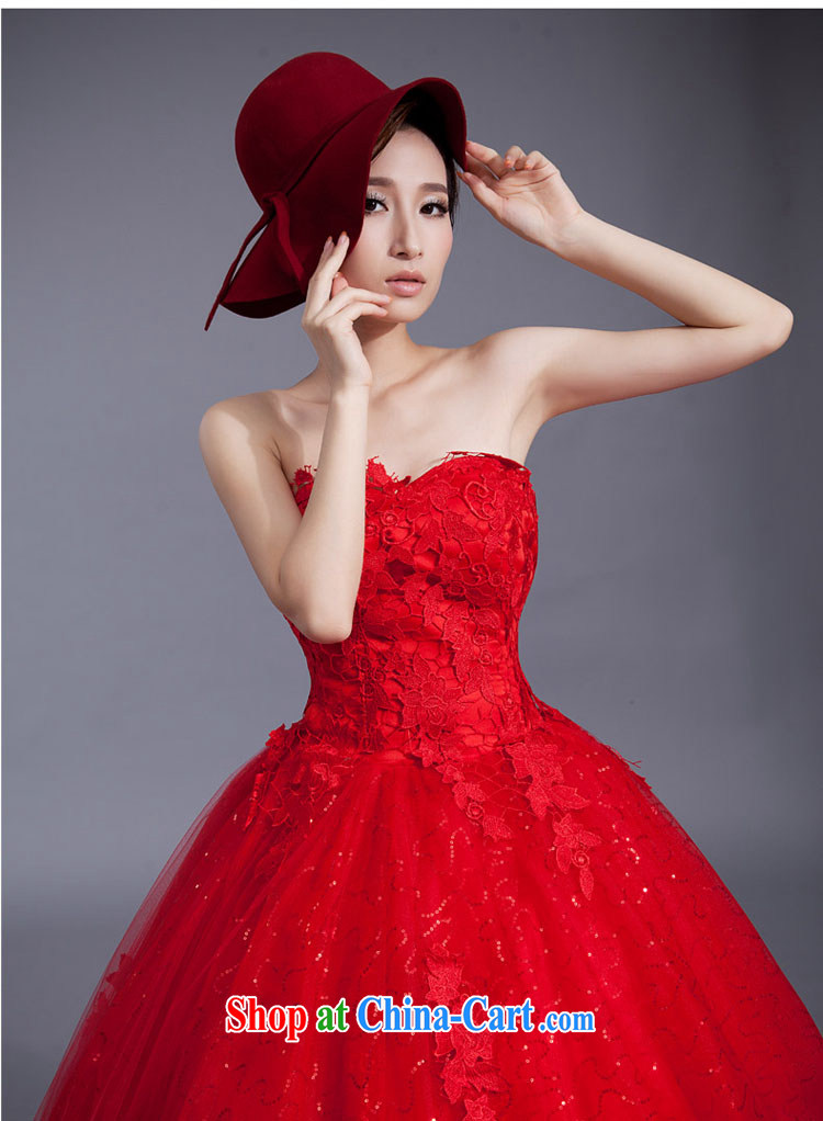 Baby bridal red wedding dresses lace new 2014 modern bride Korean version with the beauty, tied with retro graphics thin red XXL pictures, price, brand platters! Elections are good character, the national distribution, so why buy now enjoy more preferential! Health