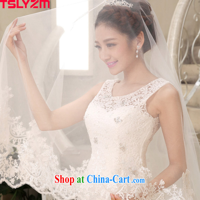 Tslyzm brides and legal wedding veil Korean-style embroidery and elegant head yarn 2015 new 3M and legal head-dress, long, Tslyzm, shopping on the Internet