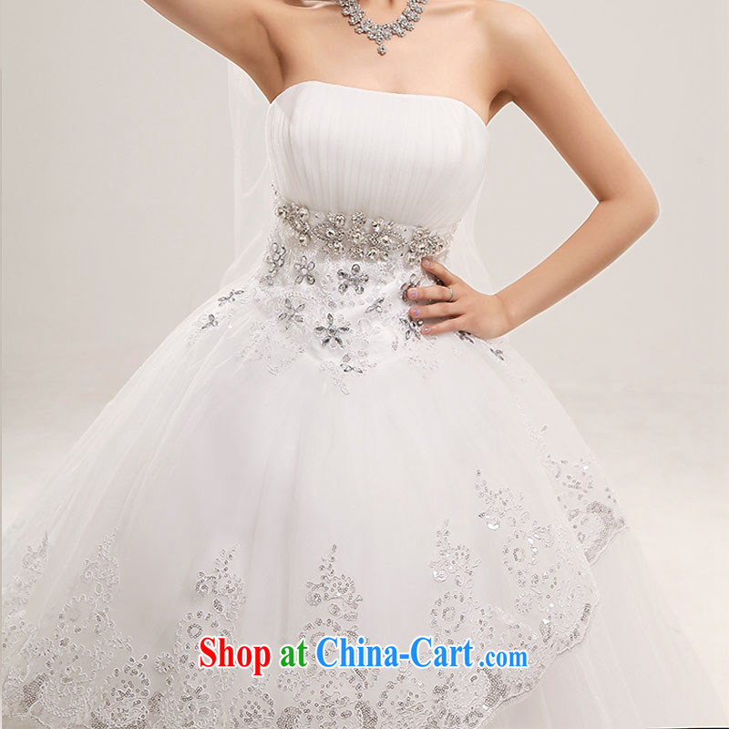 Baby bridal wedding dresses 2014 new lace lace Korean sweet Princess Mary Magdalene chest parquet drill with marriage wedding white L, my dear bride (BABY BPIDEB), online shopping