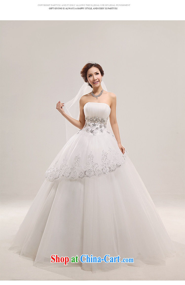 Baby bridal wedding dresses 2014 new lace lace Korean sweet Princess chest bare wood drill with marriage wedding white L pictures, price, brand platters! Elections are good character, the national distribution, so why buy now enjoy more preferential! Health