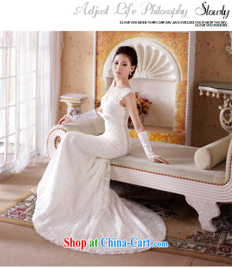 Optimize Hung-New, Old fashioned sense V lace beauty crowsfoot tail bridal wedding XS 8191 m White XXL pictures, price, brand platters! Elections are good character, the national distribution, so why buy now enjoy more preferential! Health