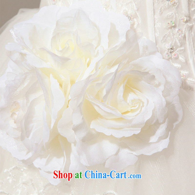Optimize Philip Wong Yu-hong, new Korean bridal erase chest sweet flowers Princess dress wedding dresses XS 8193 m White XXL, optimize, and shopping on the Internet