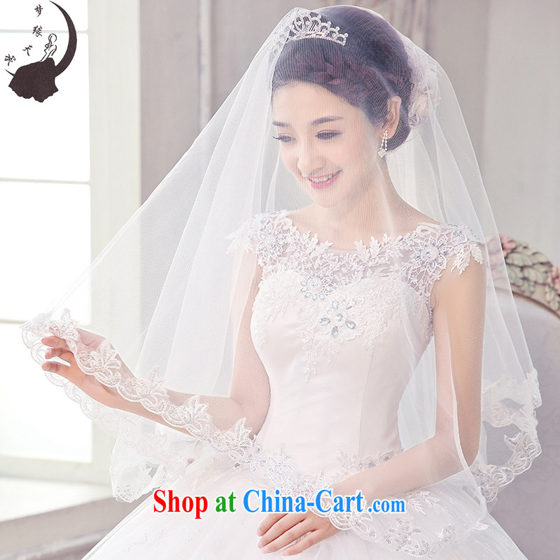 Let the day the wedding, Japan, and South Korea a Field shoulder white with trailing lace dress skirt 2015 summer new, red and white with M, Dream of the day, and on-line shopping