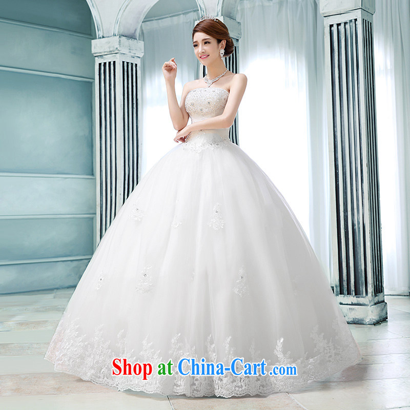 Dream of the day wedding dresses skirt wiped his chest, Japan, and South Korea with diamond jewelry summer 2015 new white XXL, Dream of the day, shopping on the Internet