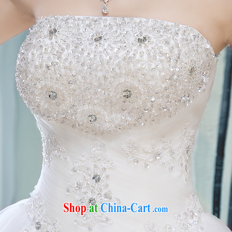 Dream of the day wedding dresses skirt wiped his chest, Japan, and South Korea with diamond jewelry summer 2015 new white XXL, Dream of the day, shopping on the Internet