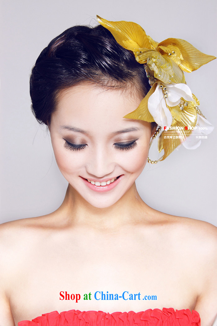 Jimmy married art bridal jewelry/Head flower headdress/luxury gold hat-head-dress 2015 new TH 2019 bridal and flower yellow pictures, price, brand platters! Elections are good character, the national distribution, so why buy now enjoy more preferential! Health