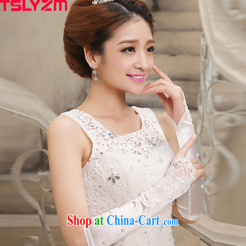 The angels, according to 2015 new bridal gloves Korean long lace-terrace that wedding dress gloves wedding accessories are code, Tslyzm, shopping on the Internet