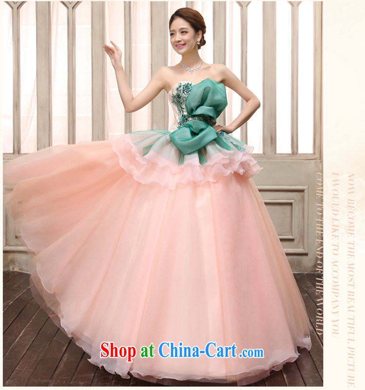 2015 Tslyzm new sexy bare chest shaggy dress bridal pink tie sweet flowers wedding wedding photo building theme personal photo album clothing pink L pictures, price, brand platters! Elections are good character, the national distribution, so why buy now enjoy more preferential! Health