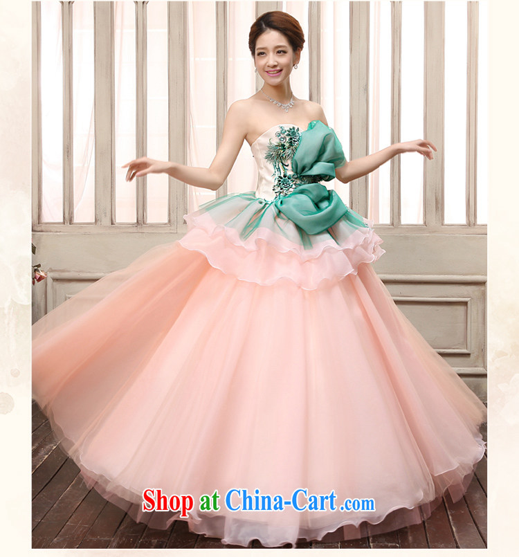 2015 Tslyzm new sexy bare chest shaggy dress bridal pink tie sweet flowers wedding wedding photo building theme personal photo album clothing pink L pictures, price, brand platters! Elections are good character, the national distribution, so why buy now enjoy more preferential! Health