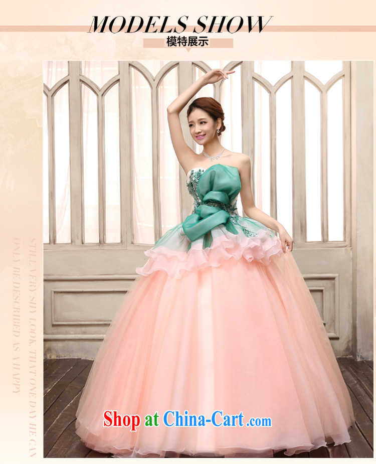 2015 Tslyzm new sexy bare chest shaggy dress bridal pink tie sweet flowers wedding wedding photo building theme personal photo album clothing pink L pictures, price, brand platters! Elections are good character, the national distribution, so why buy now enjoy more preferential! Health