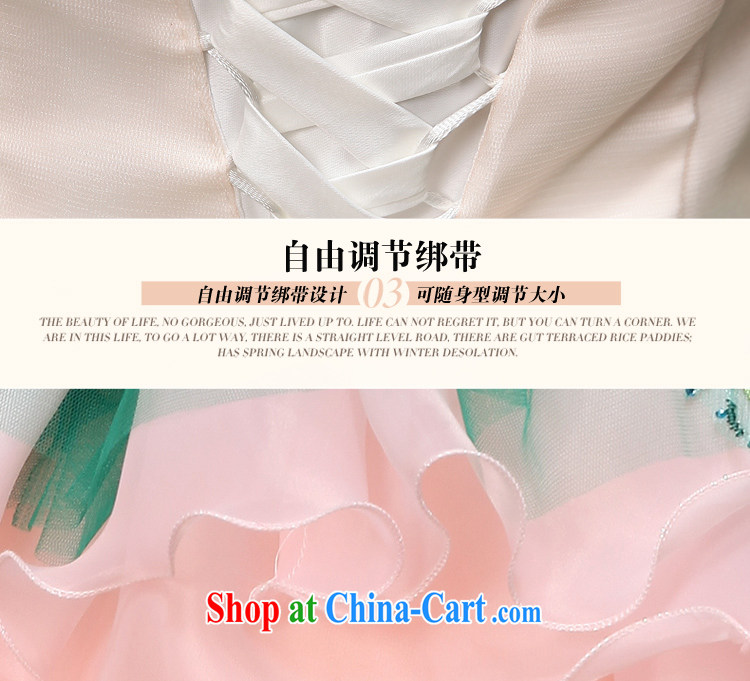 2015 Tslyzm new sexy bare chest shaggy dress bridal pink tie sweet flowers wedding wedding photo building theme personal photo album clothing pink L pictures, price, brand platters! Elections are good character, the national distribution, so why buy now enjoy more preferential! Health