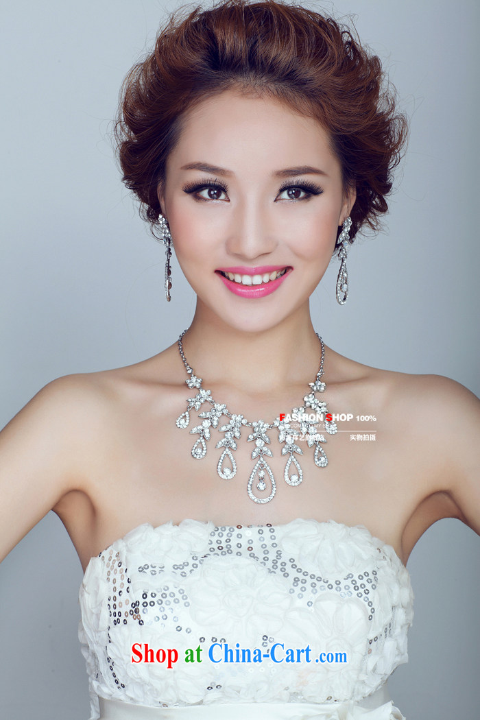 Bridal wedding dresses Accessories Kit Korean link TL 130 water drilling jewelry 2015 new marriage necklace gold ear clip pictures, price, brand platters! Elections are good character, the national distribution, so why buy now enjoy more preferential! Health