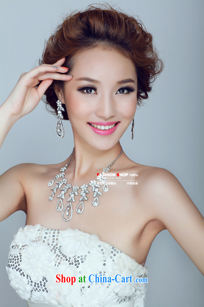 Bridal wedding dresses Accessories Kit Korean link TL 130 water drilling jewelry 2015 new marriage necklace gold ear clip pictures, price, brand platters! Elections are good character, the national distribution, so why buy now enjoy more preferential! Health