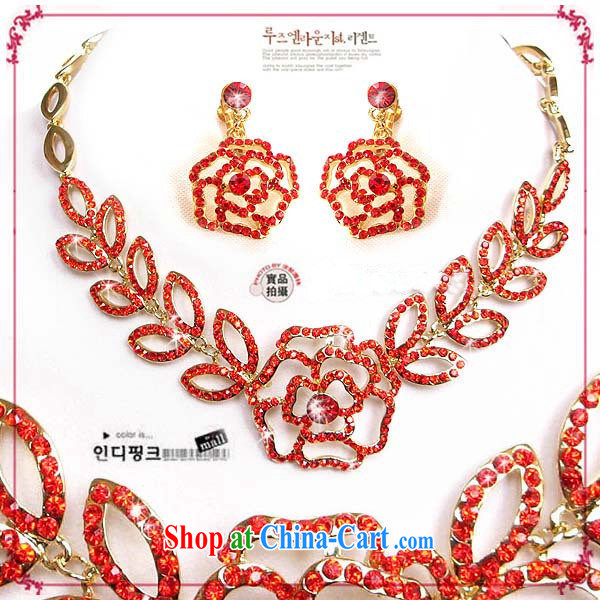 Bridal wedding dresses Accessories Kit Korean link TL 132 water drilling jewelry 2015 new marriage necklace red ear clip pictures, price, brand platters! Elections are good character, the national distribution, so why buy now enjoy more preferential! Health
