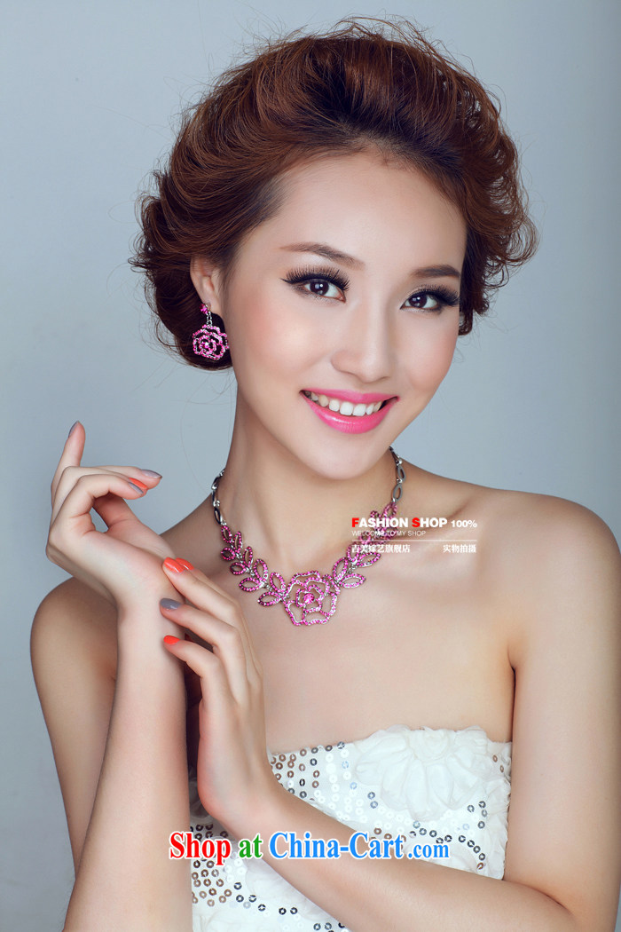Bridal wedding dresses Accessories Kit Korean link TL 132 water drilling jewelry 2015 new marriage necklace red ear clip pictures, price, brand platters! Elections are good character, the national distribution, so why buy now enjoy more preferential! Health