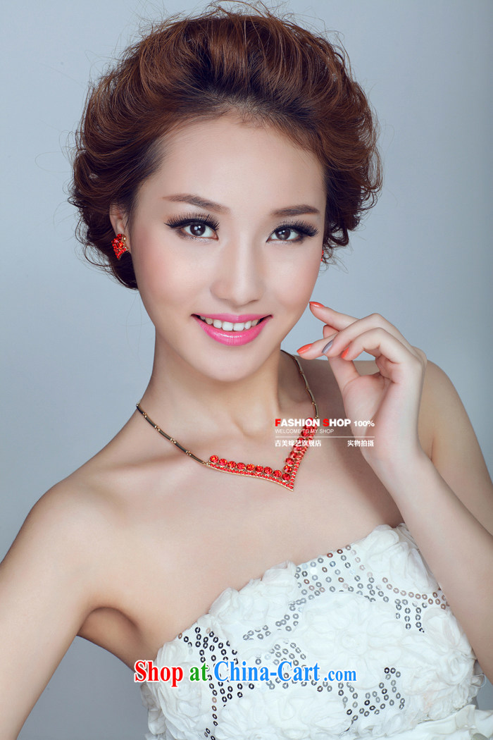 Bridal wedding dresses Accessories Kit Korean link TL 136 water drilling jewelry 2015 new marriage necklace red ear clip pictures, price, brand platters! Elections are good character, the national distribution, so why buy now enjoy more preferential! Health