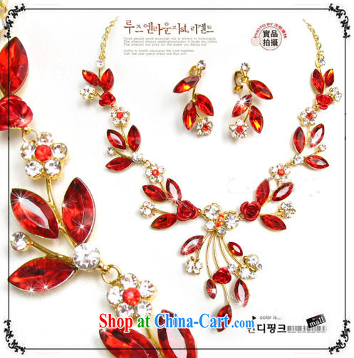 Bridal wedding dresses Accessories Kit Korean link TL 0255 L water drilling jewelry 2015 new marriage necklace blue ear clip pictures, price, brand platters! Elections are good character, the national distribution, so why buy now enjoy more preferential! Health