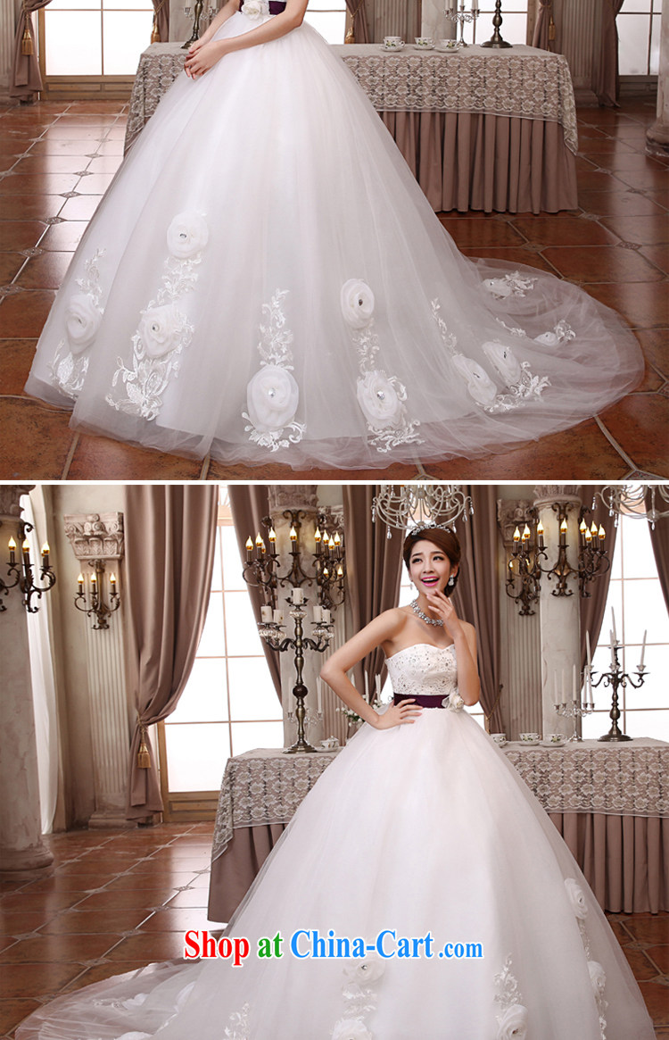 There is a bride Korean-style retro Deluxe Big-tail flowers wood drill wiped chest lace Princess wedding dresses white XXXL Suzhou shipping pictures, price, brand platters! Elections are good character, the national distribution, so why buy now enjoy more preferential! Health