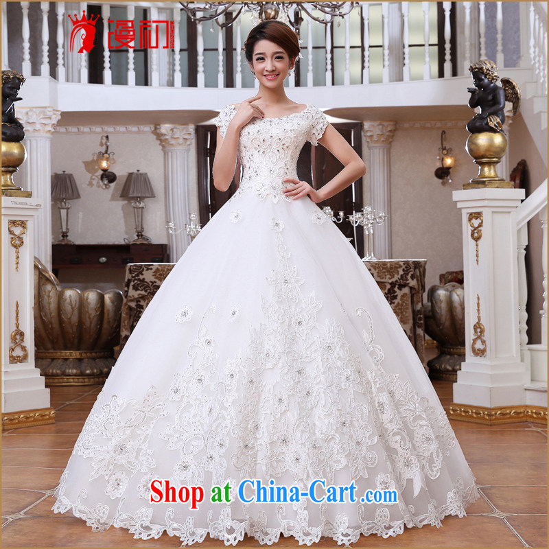 Early definition 2015 new Korean video thin with bridal wedding a shoulder Princess shaggy dress wedding with L paragraph