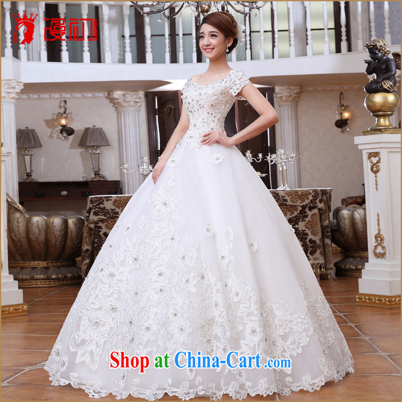 Early definition 2015 new Korean version graphics thin alignment, bridal wedding a shoulder Princess shaggy dress wedding with L paragraph, diffuse, and shopping on the Internet
