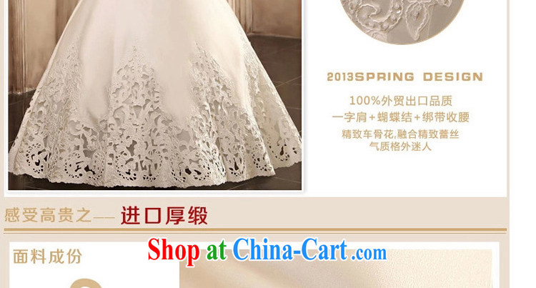 Early spread Korean wedding dresses exclusive fashion import satin-bone flowers, wedding dresses 2015 new white XL pictures, price, brand platters! Elections are good character, the national distribution, so why buy now enjoy more preferential! Health