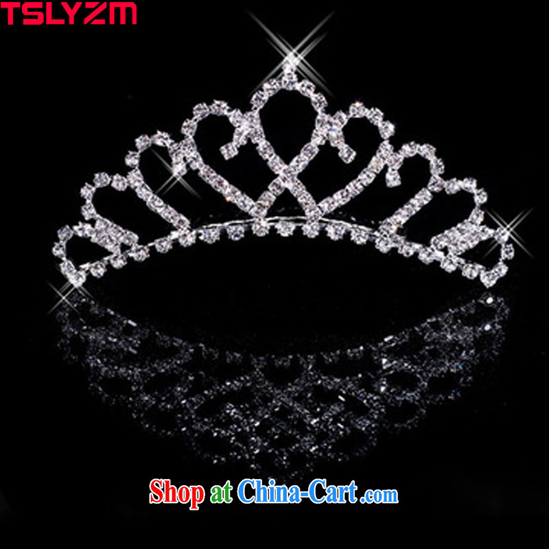 Tslyzm bridal Crown Princess and white diamond crystal crown is the hair accessories girls wedding dresses accessories HG 001, Tslyzm, shopping on the Internet