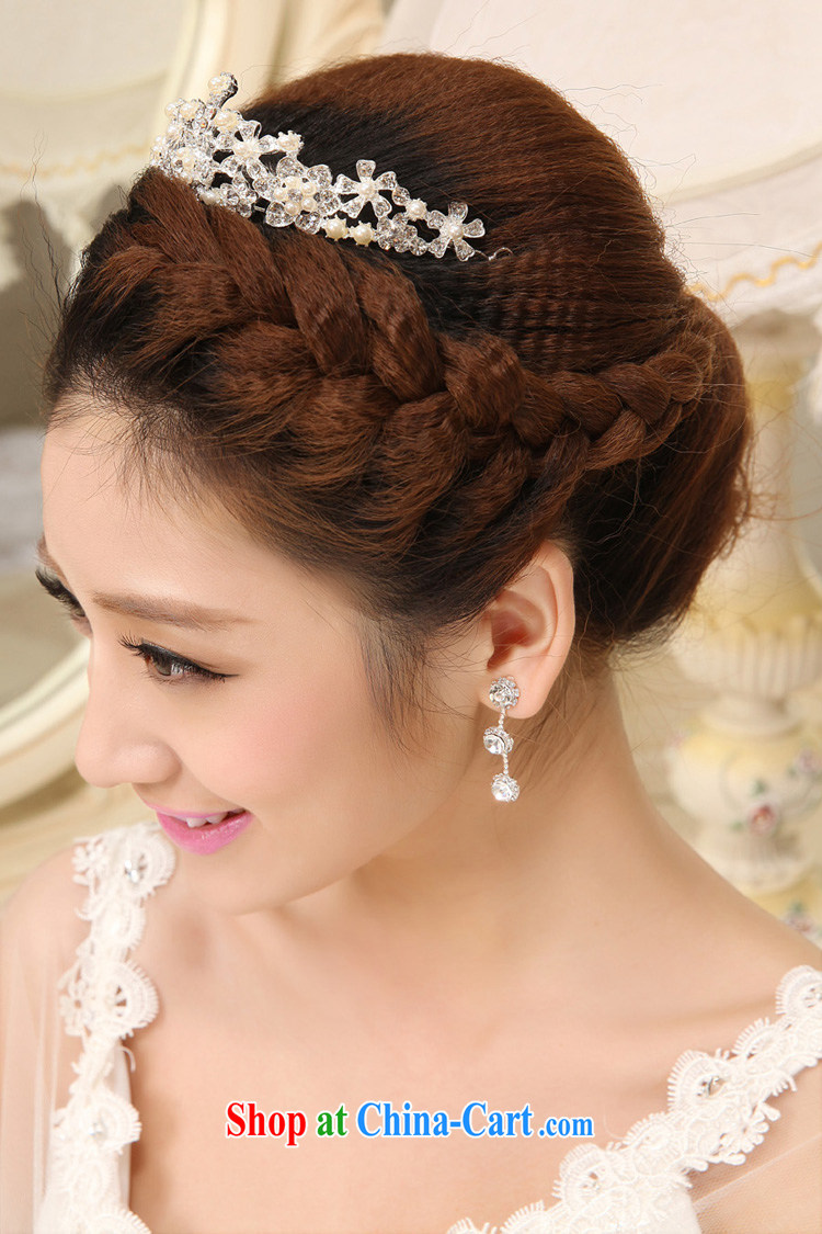 Tslyzm crown and ornaments bride Korean jewelry Pearl flowers marriage wedding wedding costume dramas, the band pictures, price, brand platters! Elections are good character, the national distribution, so why buy now enjoy more preferential! Health