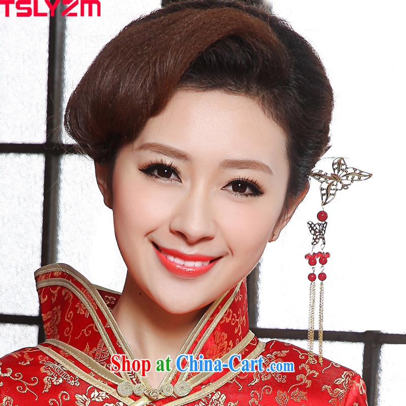 The angels, in accordance with bride's jewelry cheongsam decorated further, classical Korean jewelry retro butterfly headdress female Korean hair accessories classic wind the most ornate Kanzashi marriage accessories, Tslyzm, shopping on the Internet