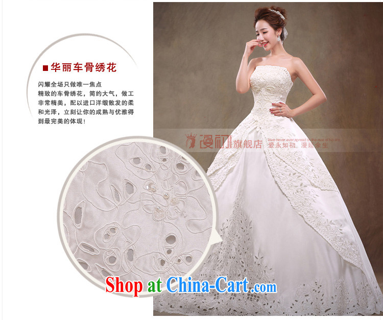 Early definition 2015 new wedding upscale Korean lace bare chest wedding car bone embroidered with shaggy dress wedding white L pictures, price, brand platters! Elections are good character, the national distribution, so why buy now enjoy more preferential! Health