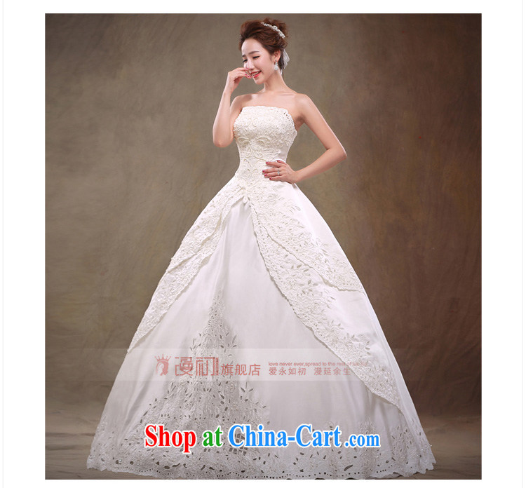 Early definition 2015 new wedding upscale Korean lace bare chest wedding car bone embroidered with shaggy dress wedding white L pictures, price, brand platters! Elections are good character, the national distribution, so why buy now enjoy more preferential! Health