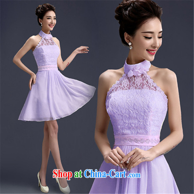 joshon _Joe bridesmaid dresses in purple skirt stylish Korean tie-graduated from small dress sister dress 6 XL
