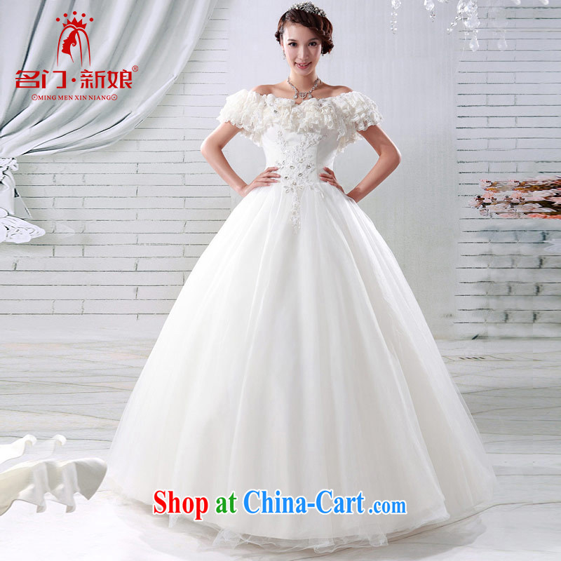 The bride's wedding dresses Korean sweet Princess wedding dresses 2015 New Deluxe one shoulder wedding 921 M