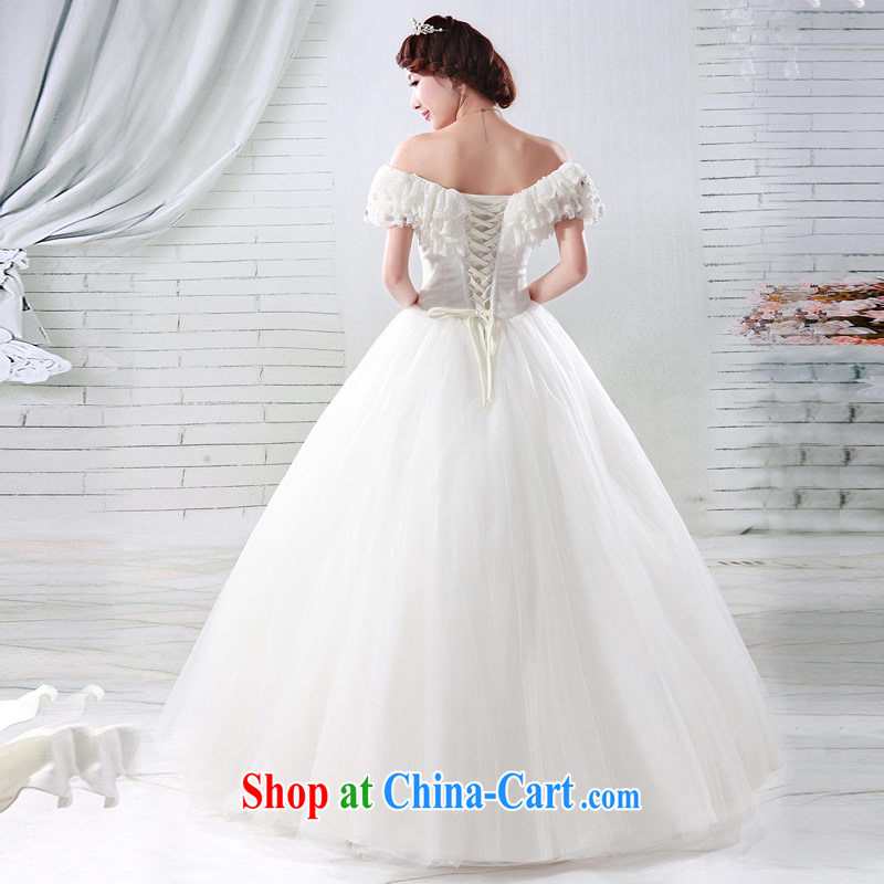 The bride's wedding dresses Korean sweet Princess wedding dresses 2015 New Deluxe field shoulder wedding 921 M, the bride, and, shopping on the Internet