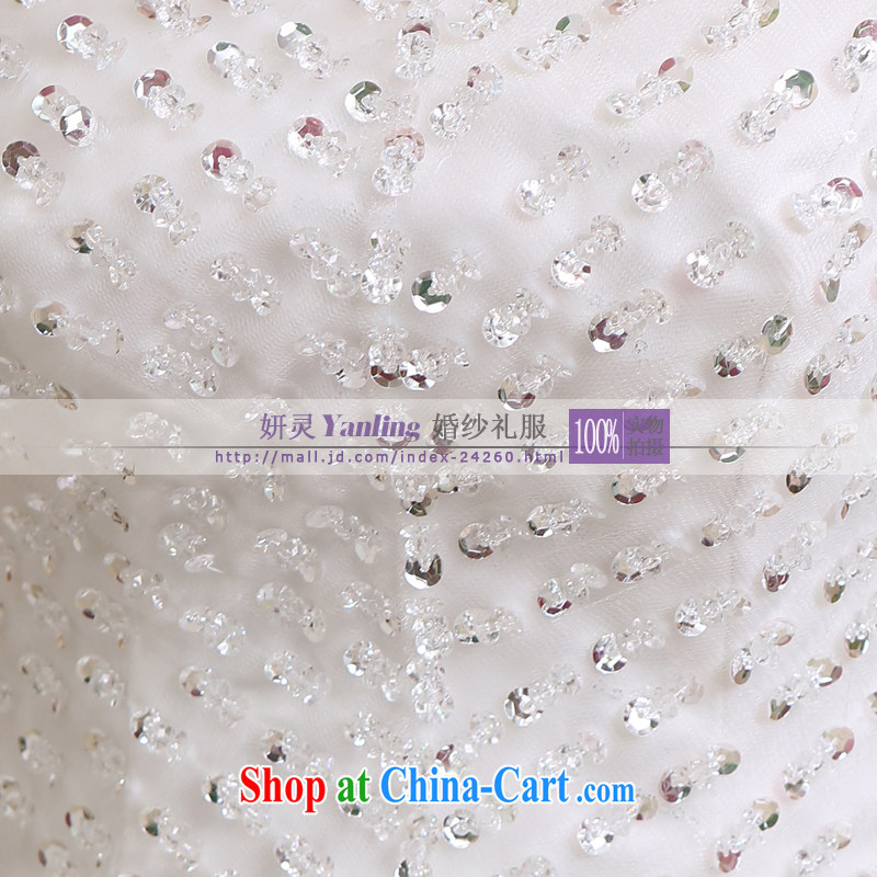 Her spirit/YANLING wiped his chest Korean bridal wedding dresses and ladies elegantly tied with 14,005 white customization, and her spirit (Yanling), online shopping