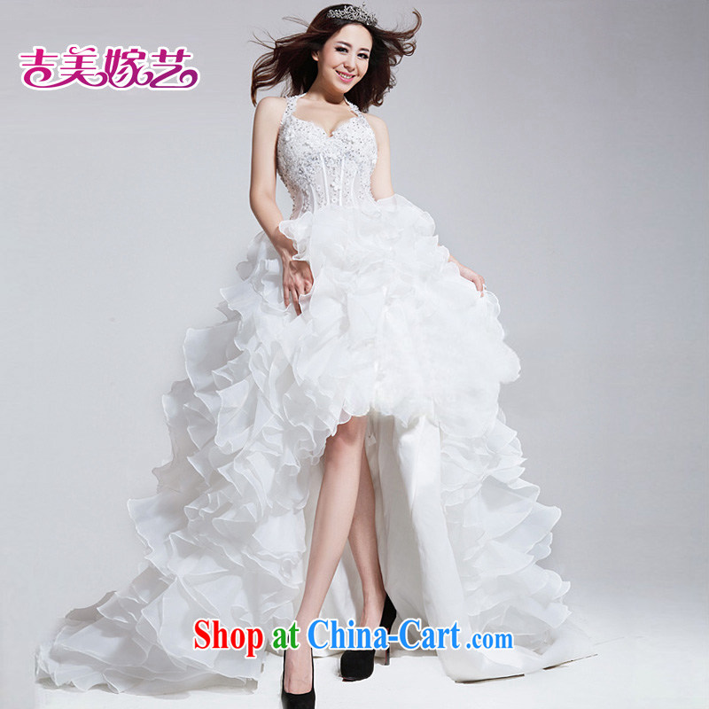 wedding dresses, marry us performing arts 2015 new mount also Korean wedding before after a short drag HT 737 bridal wedding ivory L