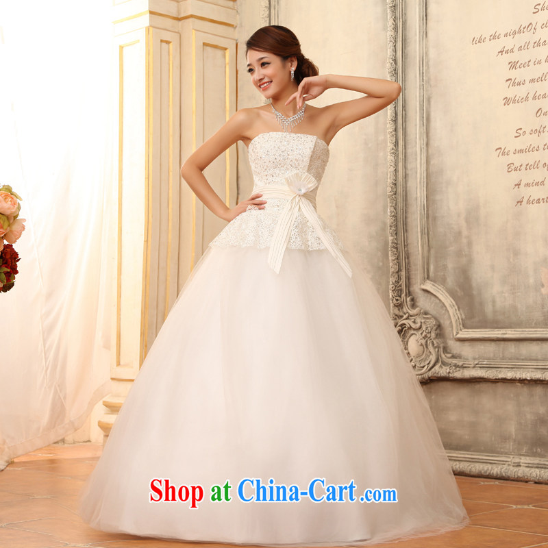 Definition 2015 early New erase chest shaggy dress wedding water-soluble lace marriages with strap wedding white XL, diffuse, and, online shopping