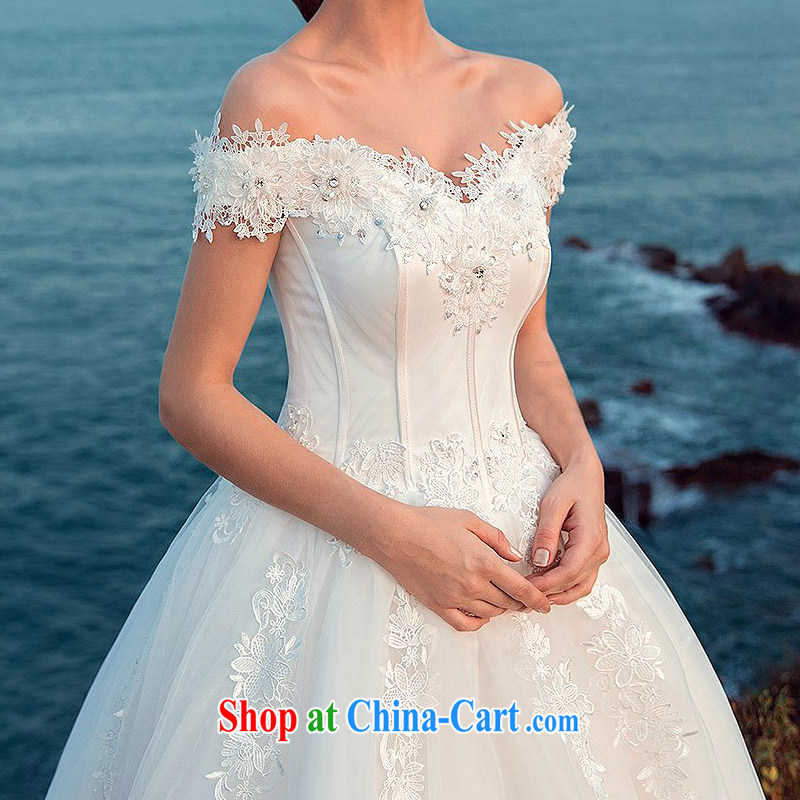 The bride's wedding dresses 2015 brides field shoulder lace Wedding Video thin Princess dress with A L 514, a bride, online shopping