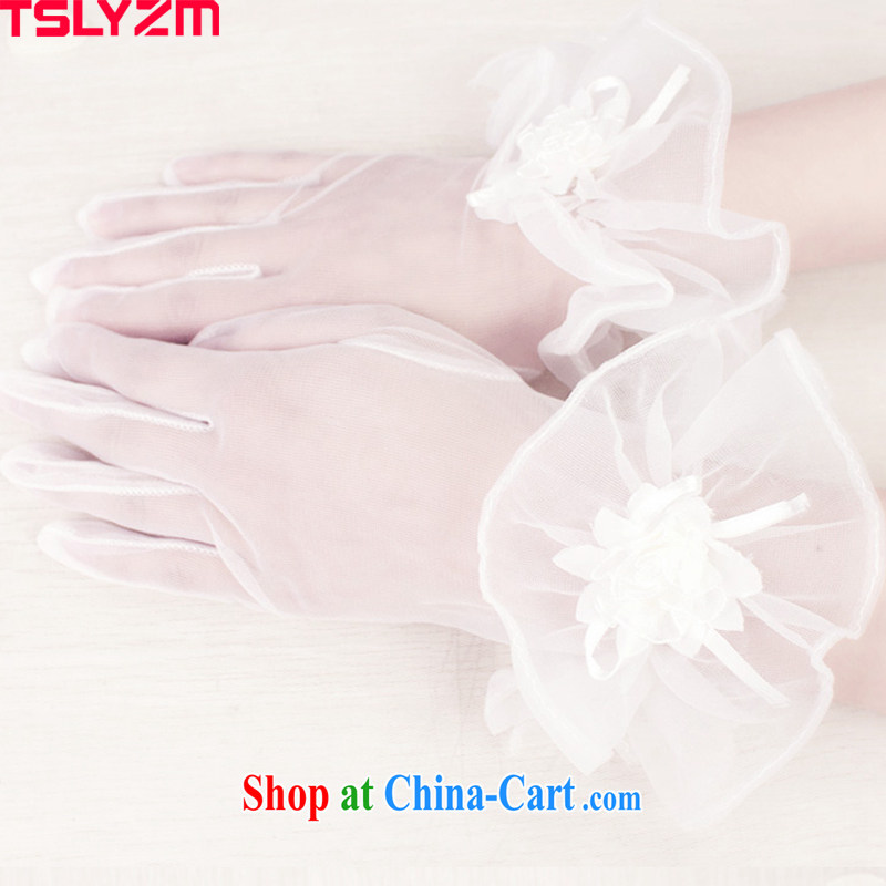 The angels, according to 2015 new short, transparent Web yarn soft Web sin the US flowers gloves wedding dresses accessories bridal gloves wedding gloves, Tslyzm, shopping on the Internet