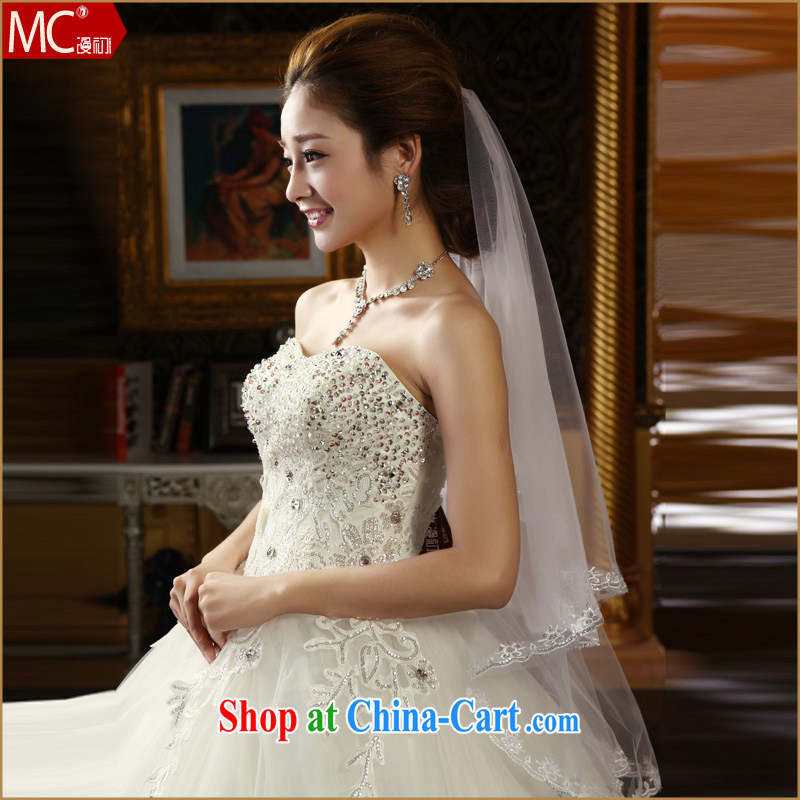 Early definition 2015 new hot brides and legal Korean-style princess and yarn-sin lace lace and yarn white 80 - 100 CM, diffuse, and shopping on the Internet