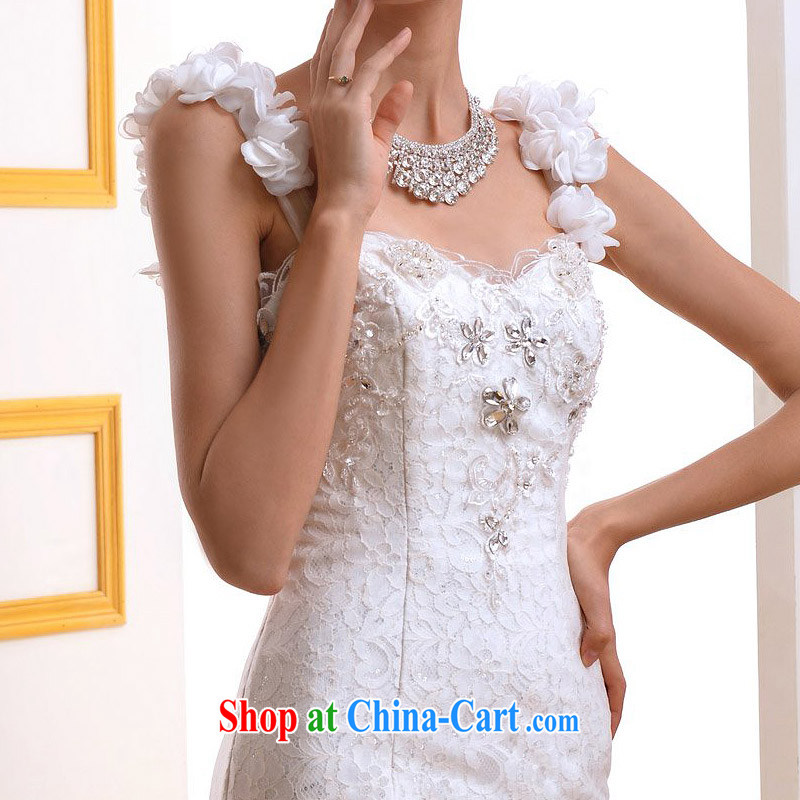 The bride's 2015 new lace-crowsfoot wedding manual three-dimensional flowers, luxury Diamond Wedding 503 L, the bride, shopping on the Internet