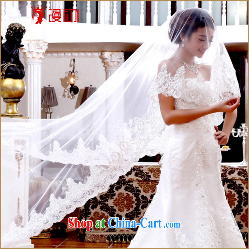 Early spread new 2015 Korean version extra-long 3M and legal marriages Korean-style wedding long silver wire, and yarn white 100 - 300 CM, diffuse, and shopping on the Internet