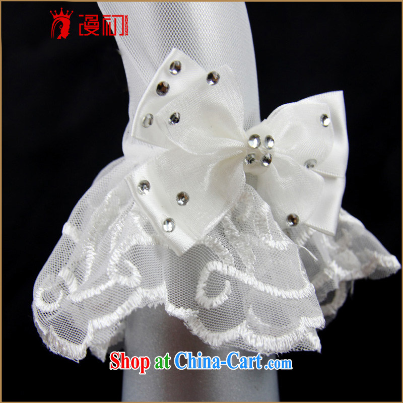 Early definition 2015 new bridal gloves white short wedding gloves wedding accessories bow tie decorated in white, diffuse, and shopping on the Internet
