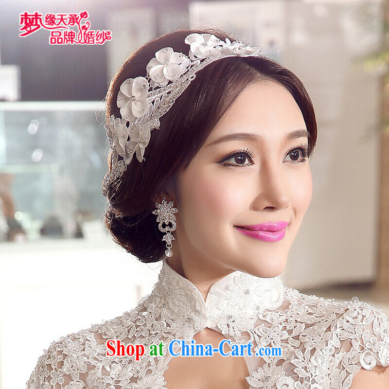 Dream of the day wedding dresses accessories only US white lace lace head-dress take Korean head-dress bridal jewelry TSH 018 white, Dream of the day, shopping on the Internet