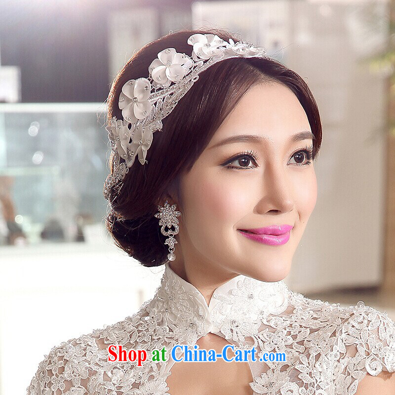 Dream of the day wedding dresses accessories only US white lace lace head-dress take Korean head-dress bridal jewelry TSH 018 white, Dream of the day, shopping on the Internet