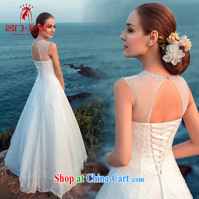 The bride's wedding dresses 2015 new wedding sexy Openwork A field dress with lace wedding A L 515