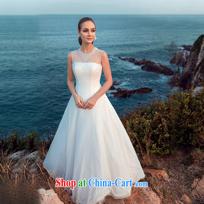 The bride's wedding dresses 2015 new wedding sexy Openwork A field dress with lace wedding A L 515, a bride, and shopping on the Internet