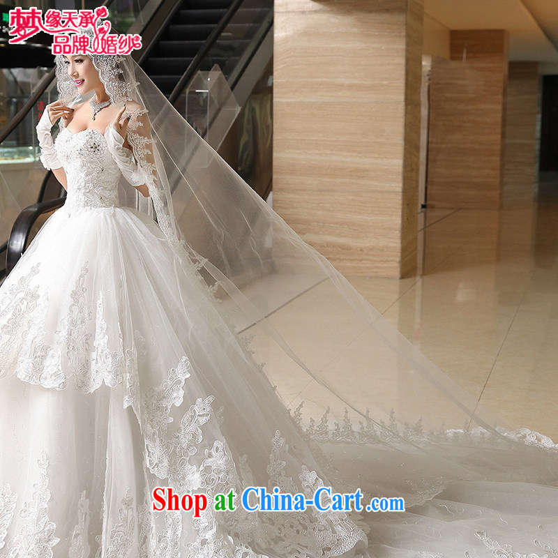 Dream of the day wedding dresses accessories fine lace lace sin the US 3M Princess only American and legal TS 002 white