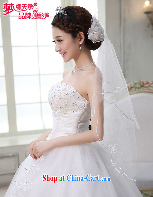 Dream of the day wedding dresses accessories wedding dresses and white_champagne color marriage and yarn accessories TS 006 white